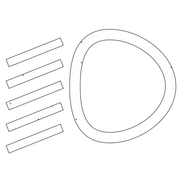 Illusztrált Icon izolált háttér-tompított fényszóró Li — Stock Vector