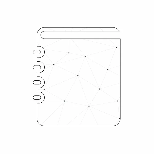 背景に分離された図示アイコン - 連絡先 — ストックベクタ