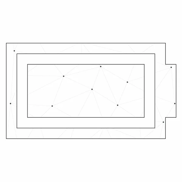 Икона на заднем плане - батарея — стоковый вектор