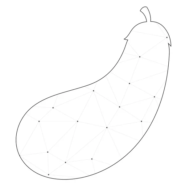 Illustrerad ikon isolerad på en bakgrund-aubergine — Stock vektor