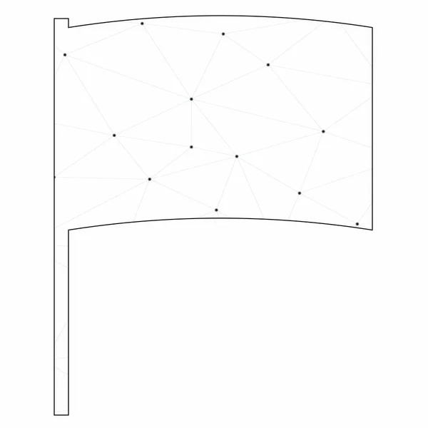 Illustriertes Symbol isoliert auf einem Hintergrund - Bogenfahne — Stockvektor