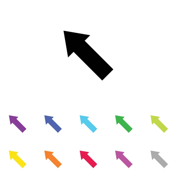 Illustriertes Symbol in einer Reihe von Farben auf weißem Hintergrund - — Stockvektor