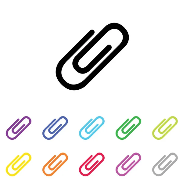 白い背景に色の配列で図示されたアイコン - — ストックベクタ
