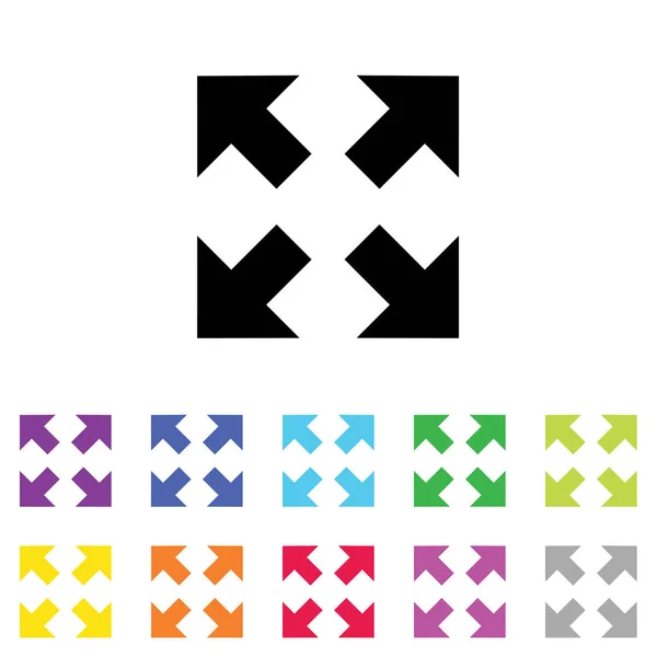 Icono ilustrado en una matriz de colores sobre un fondo blanco  - — Vector de stock