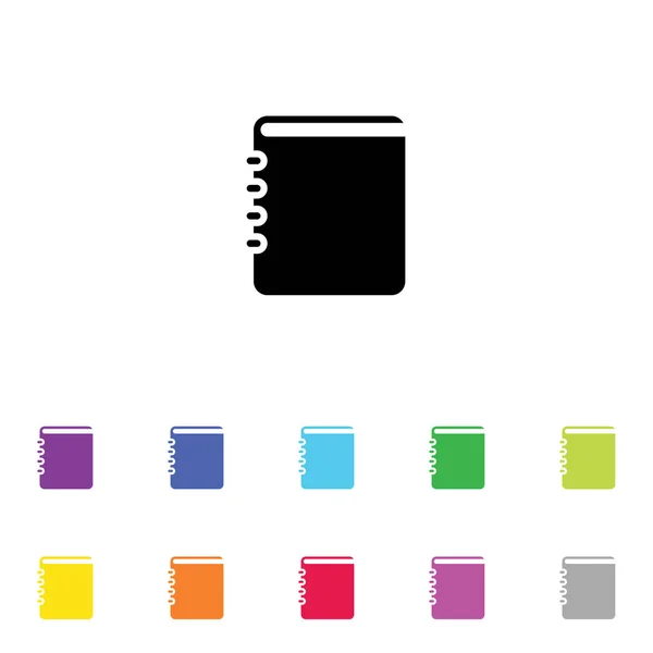 Beyaz Arka Plan'da bir dizi renkte Resimli Simge - — Stok Vektör