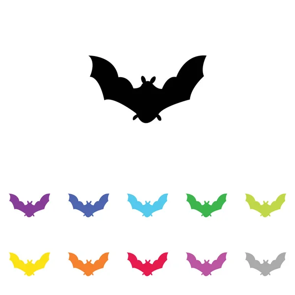 Illustriertes Symbol in einer Reihe von Farben auf weißem Hintergrund - — Stockvektor