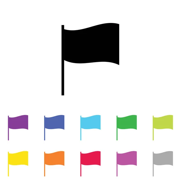 Ícone ilustrado em uma variedade de cores em um fundo branco  - —  Vetores de Stock