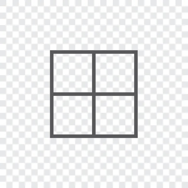 Icono ilustrado aislado en un fondo - Web Wireframe Square — Archivo Imágenes Vectoriales