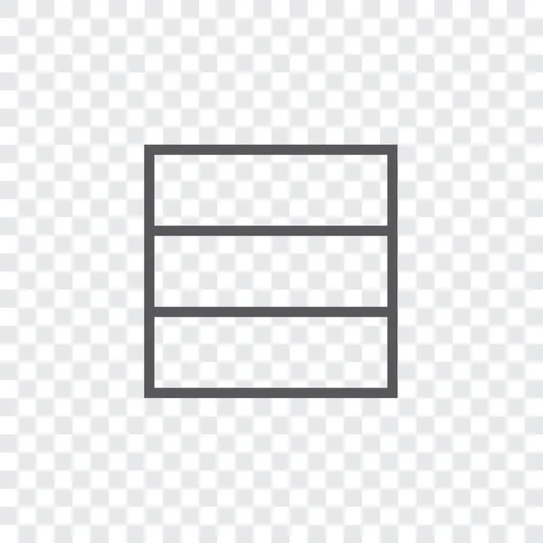 Icono ilustrado aislado en un fondo - Web Wireframe Triple — Archivo Imágenes Vectoriales