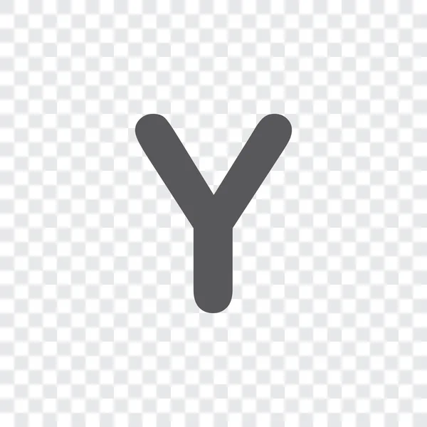 Ícone ilustrado isolado em um fundo - Y — Vetor de Stock