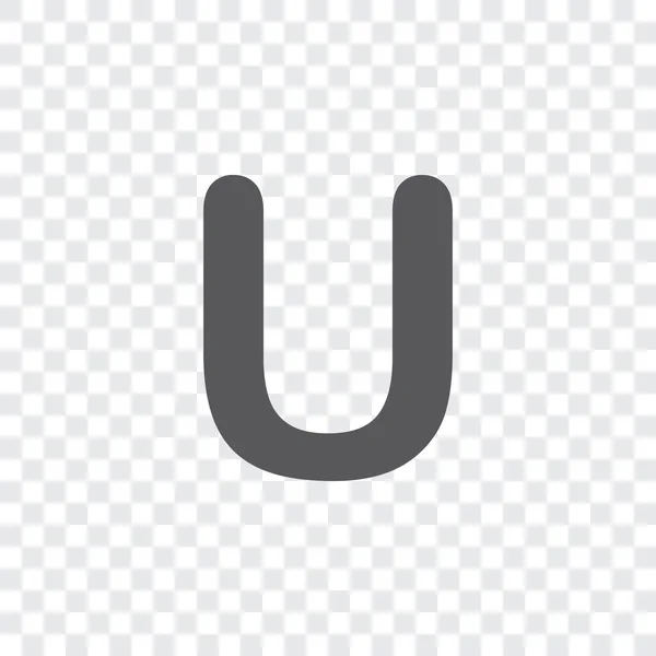 Illustrerad ikon isolerad på en bakgrund-U — Stock vektor