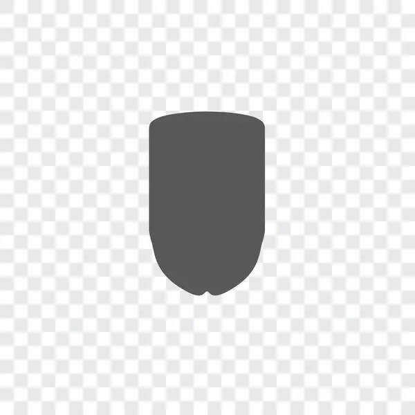 Icono ilustrado aislado sobre un fondo - Escudo delgado — Vector de stock