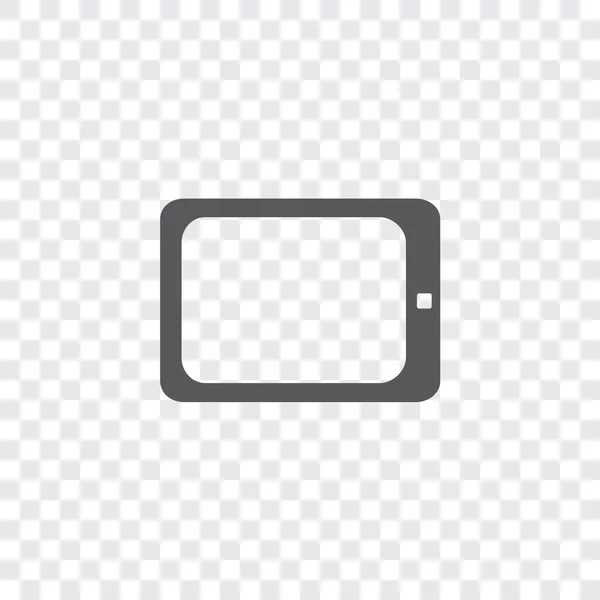 Illustrated Icon Isolated on a Background - Tablet Computer — Stock Vector