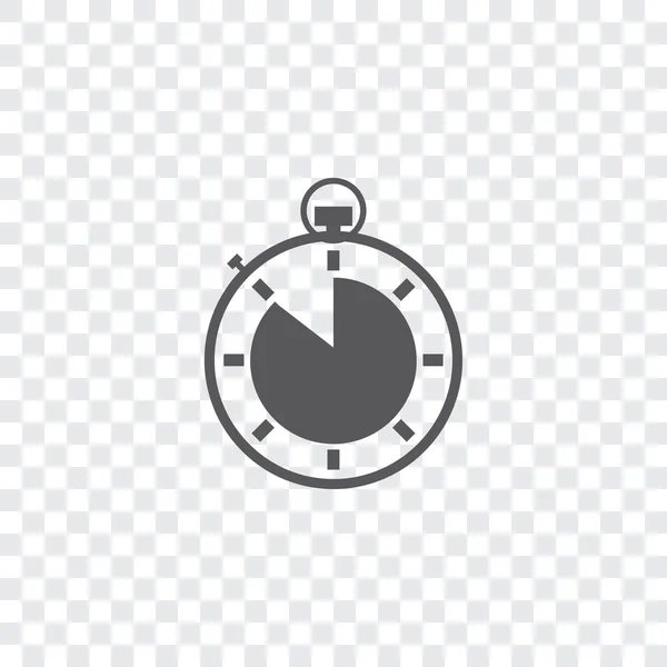 Illustrated Icon Isolated on a Background - Stopwatch 7 Eighths — Stock Vector