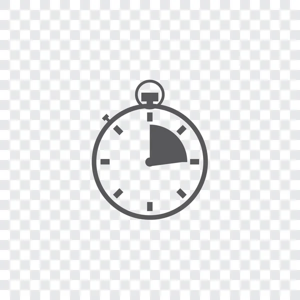 Icône illustrée isolée sur un fond - Stopwatch Quarter Co — Image vectorielle
