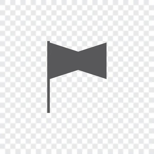 Icône illustrée isolée sur un fond - Rectangulaire Cross Fl — Image vectorielle