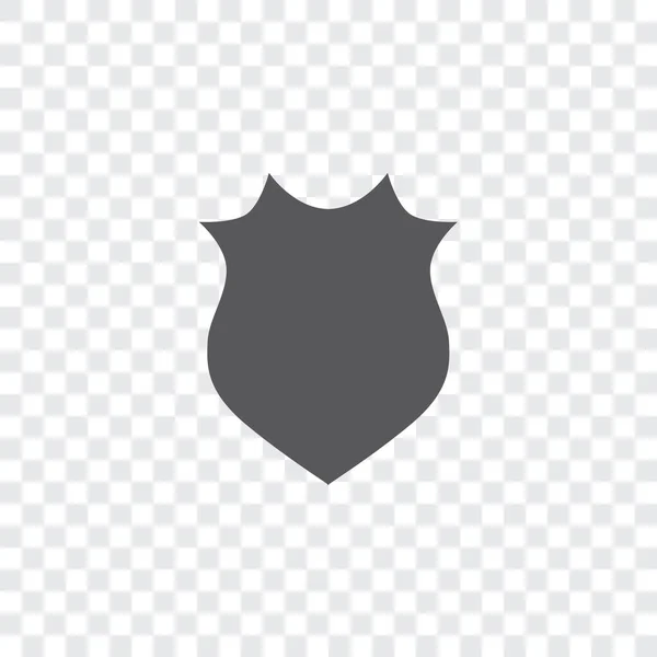Geïllustreerd icoon geïsoleerd op een achtergrond-puntige Shield — Stockvector