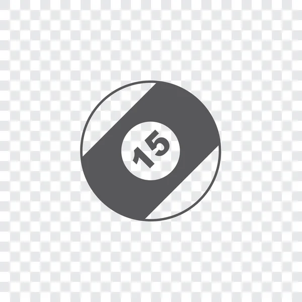 Illustriertes Symbol isoliert auf einem Hintergrund - Billardball — Stockvektor