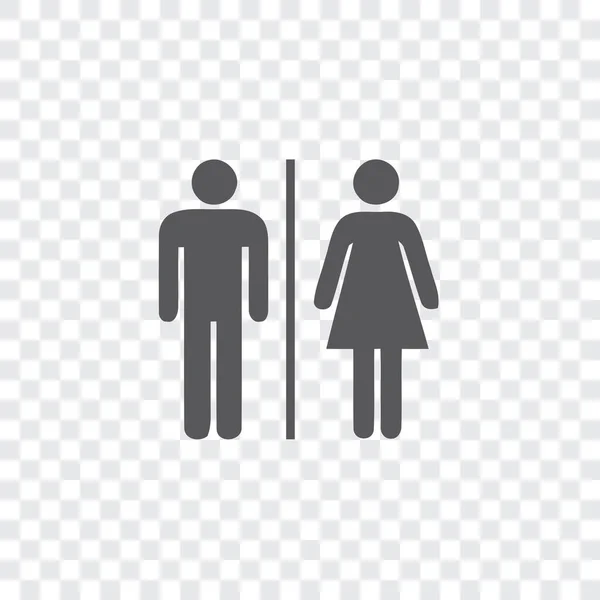Icône illustrée isolée sur un fond - Homme et Femme — Image vectorielle