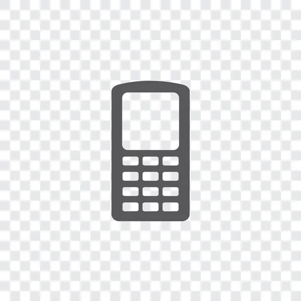 Icône illustrée isolée sur un fond - Mobile Phone Walkie — Image vectorielle