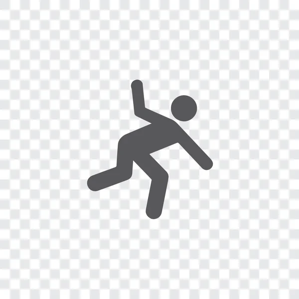 Illustrated Icon Isolated on a Background - Man Falling Over — Stock Vector