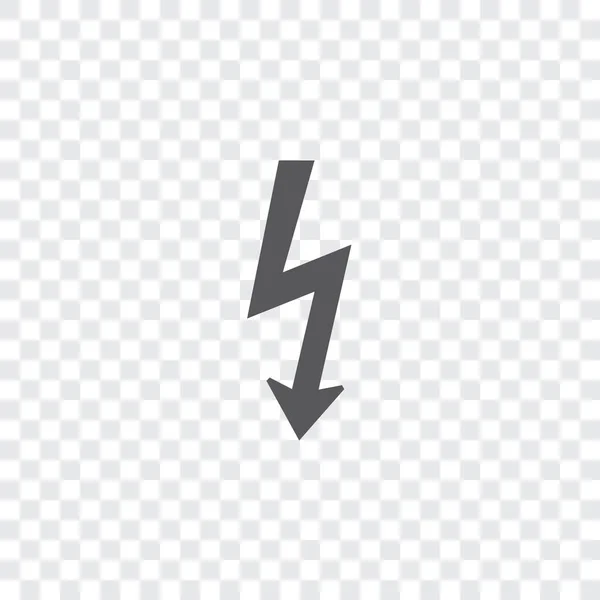 Illustrated Icon Isolated on a Background - Lightning — Stock Vector