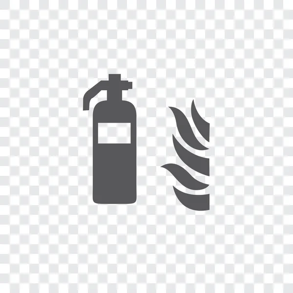 Ícone ilustrado isolado em um fundo - Extintor de incêndio wi — Vetor de Stock