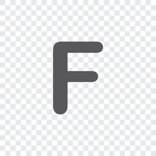 Illustriertes Symbol isoliert auf einem Hintergrund - f — Stockvektor