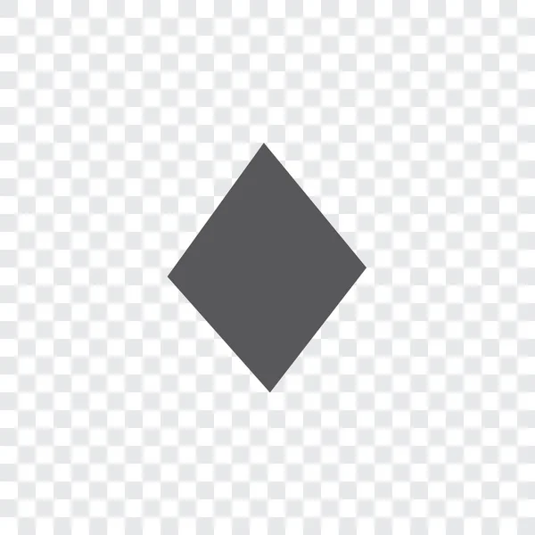 Ícone Ilustrado Isolado em Fundo - Terno de cartão de diamantes — Vetor de Stock
