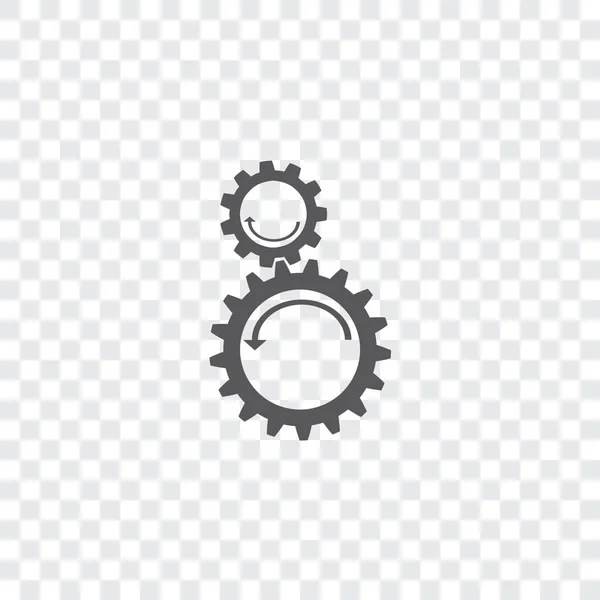 Icono ilustrado aislado sobre un fondo - Contador giratorio Cog — Vector de stock