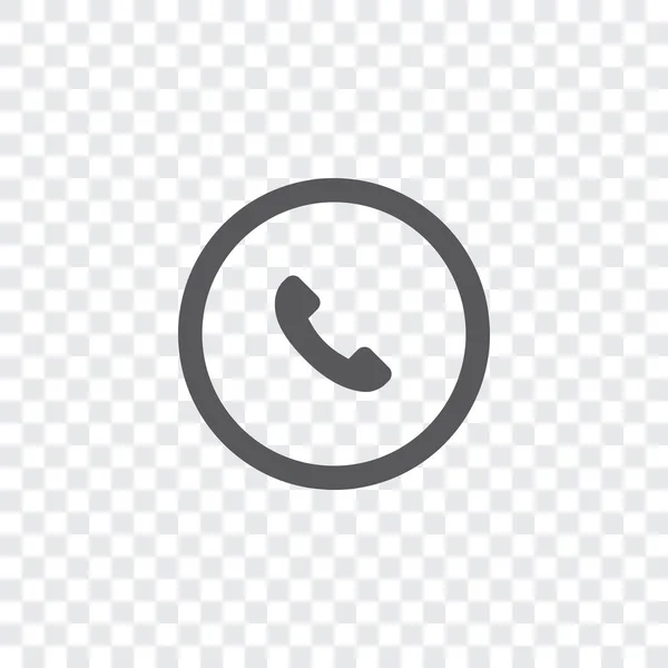 Ícone ilustrado isolado em um plano de fundo - Circle Phone Outline —  Vetores de Stock