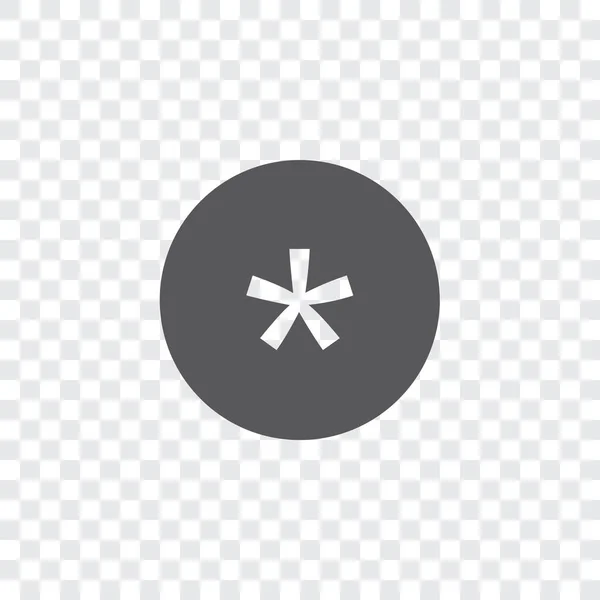 Icône illustrée isolée sur un fond - Cercle Asterisk Fill — Image vectorielle