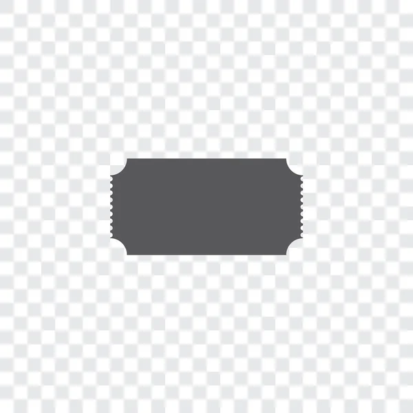 Icône illustrée isolée sur un fond - Billet de cinéma — Image vectorielle