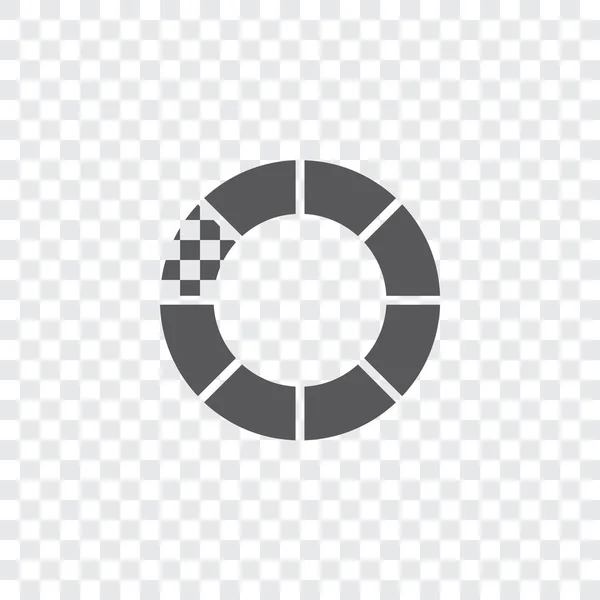 Icône illustrée isolée sur un fond - Chargement de blocs — Image vectorielle