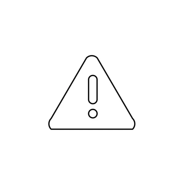 Icône illustrée isolée sur un fond - Informations sur le triangle — Image vectorielle