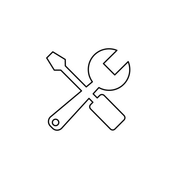 Geïllustreerd pictogram geïsoleerd op een achtergrond-tools — Stockvector