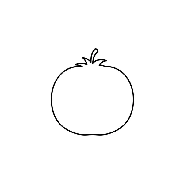 Illustrerad ikon isolerad på en bakgrund-tomat — Stock vektor