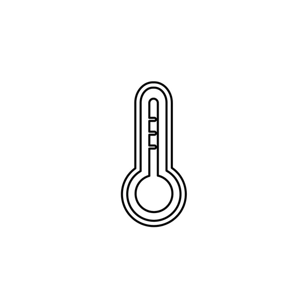 Ícone Ilustrado Isolado em Fundo Termômetro —  Vetores de Stock