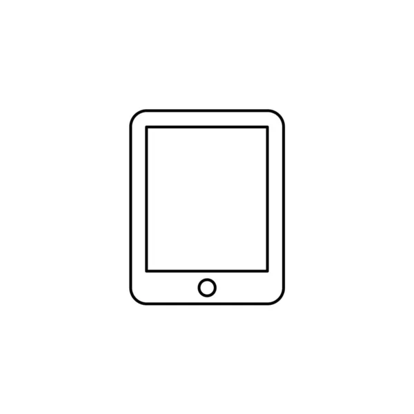 Icona illustrata isolata su uno sfondo - Tablet — Vettoriale Stock