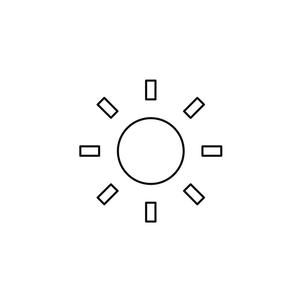 Ikone isoliert auf einem Hintergrund - Sonne — Stockvektor