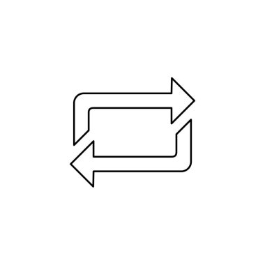 Resimli Simge Arka Planda İzole - Kareli Yenileme