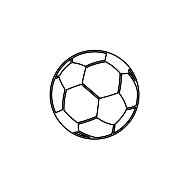 Resimli Simge Arka Planda İzole - Futbol Topu