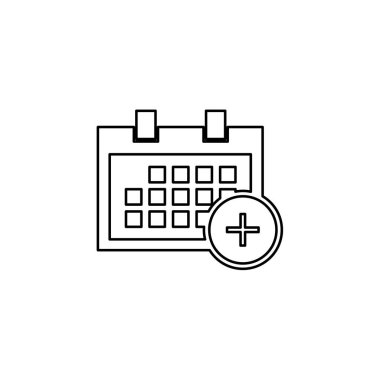 Resimli Simge Arka Planda Yalıtılmış - Kare Takvim Ekle