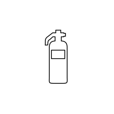 Resimli Simge Arka Planda İzole - Güvenlik Yangın Extingui