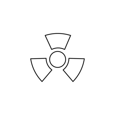 Resimli Simge Arka Planda İzole - Radyo Aktif Yuvarlak