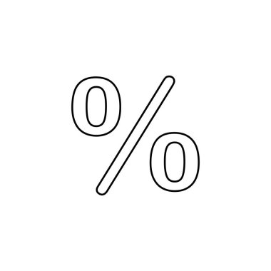 Resimli Simge Arka Planda İzole - Yüzde