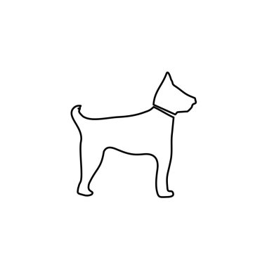 Resimli Simge Arka Planda İzole - Bekçi Köpeği