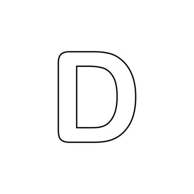 Resimli Simge Arka Planda İzole - D