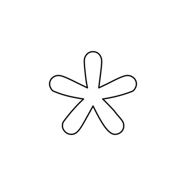 Resimli Simge Arka Planda İzole - Blobbed Star