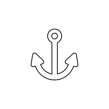 Resimli Simge Arka Planda İzole - Çapa